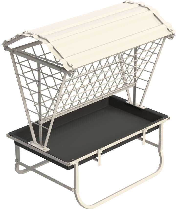 KERBL Futterraufe mit Dach